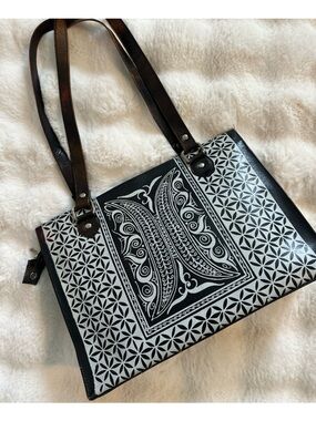 Genuine Leather Bohemian Shoulder Bag Tote Purse ✨🖤✨